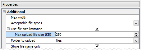 Max upload file size