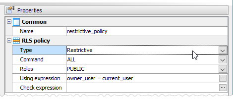 Restrictive RLS policy