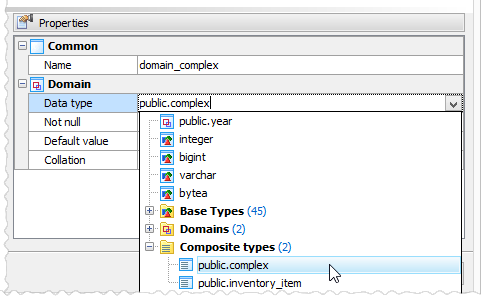 Domain over composite type