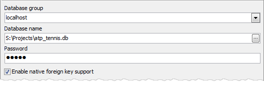 The Use native foreign key option